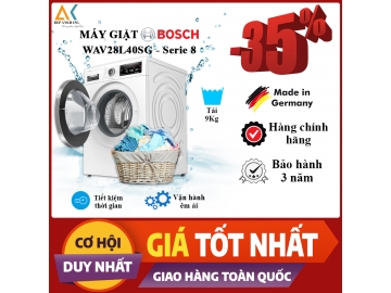 Máy giặt Bosch 9 kg WAV28L40SG